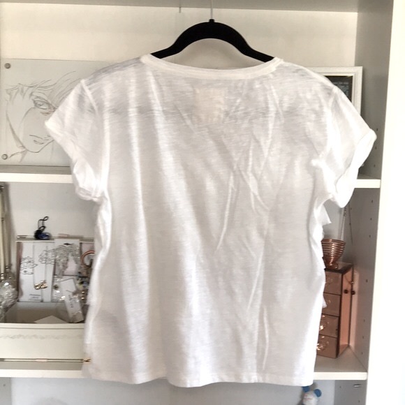 HOLLISTER White Textured Ruffle Layer Soft Top - Picture 5 of 9